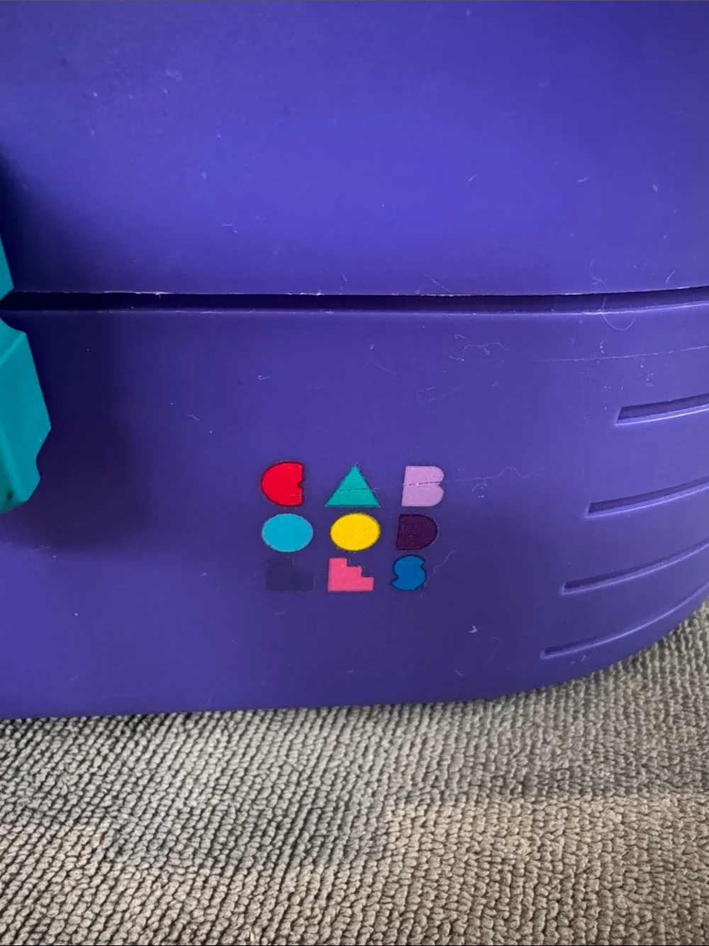 VTG 90’s Caboodles On-The-Go Girl Make-Up Purple Teal Retro Organizer